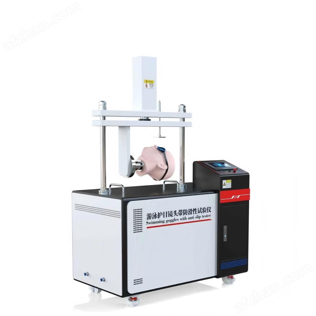 游泳護目鏡頭帶防滑性試驗儀