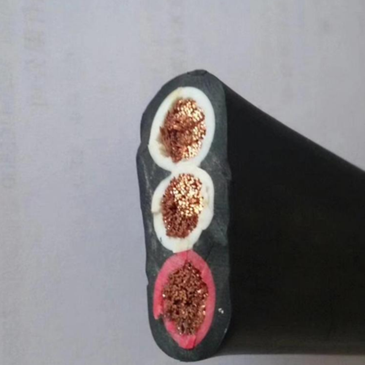 耐油污扁电缆 丁苯护套电缆